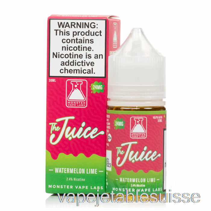 Vape Suisse Pastèque Citron Vert - Le Jus Sels - 30ml 24mg